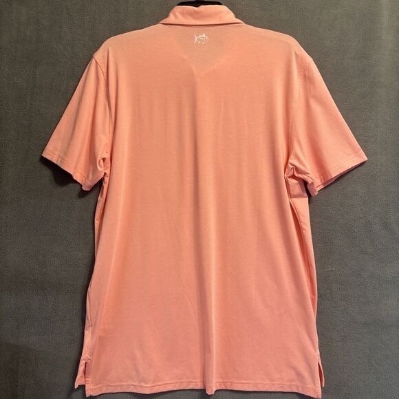 NWT Southern Tide Brrrr Breeze Polo Shirt Mens Size M Peach Performance Golf - Picture 5 of 11